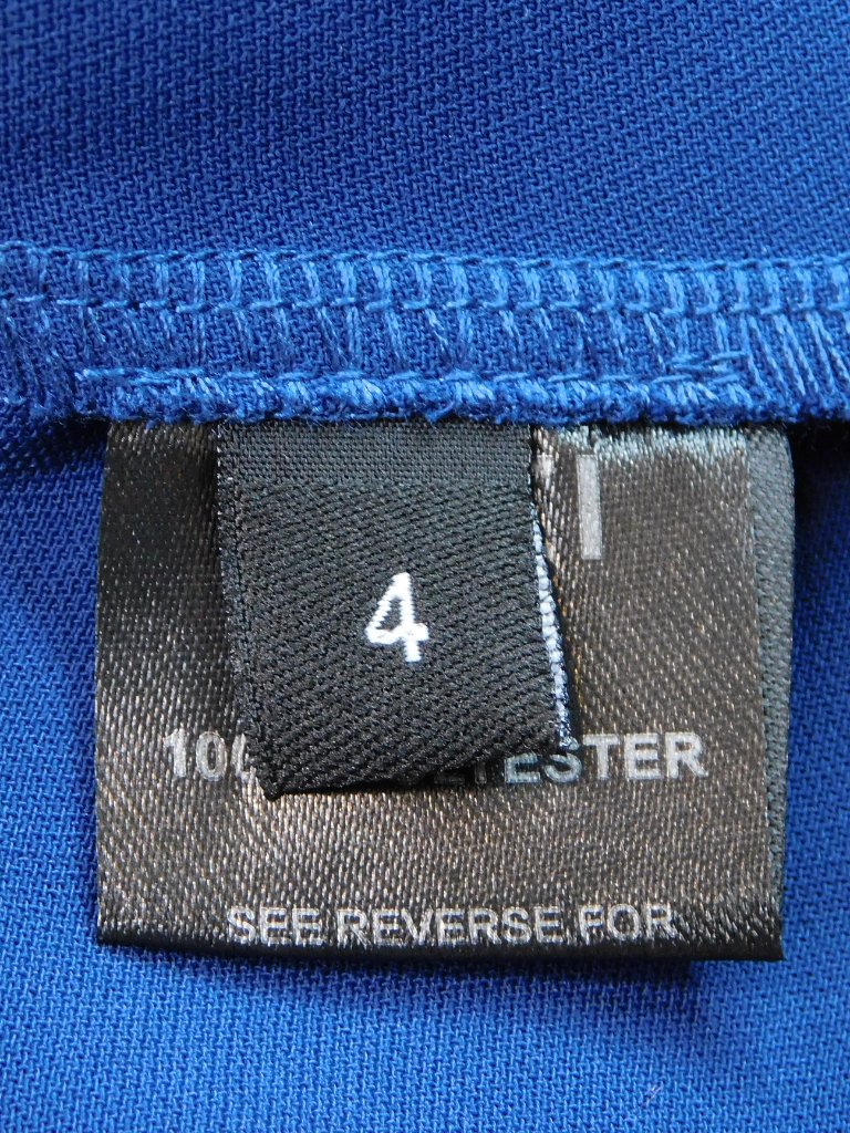 Ruti Handkerchief Zipper Blouse | Dark Royal Cobalt Blue | Euc | 4 / Small — image 7 of 8